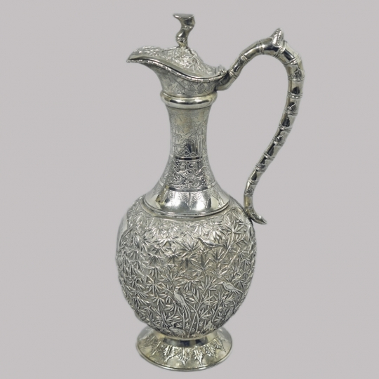 Chinese Export Silver Claret Jug