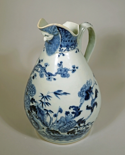 Rare Chinese Export Blue and White Porcelain Cider Jug